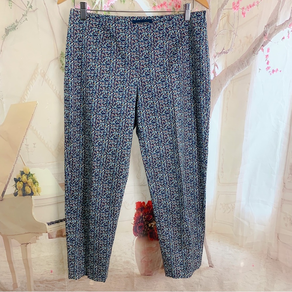 Piazza Sempione Audrey Crop Printed Pants